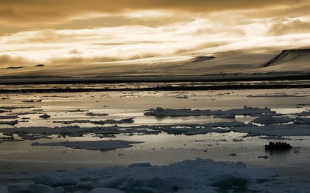 arctic sunset - sunsets, arctic sunset, nature