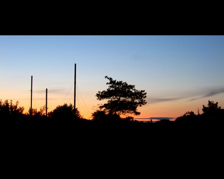 Russian sunset - russia, postinustrial, sunset