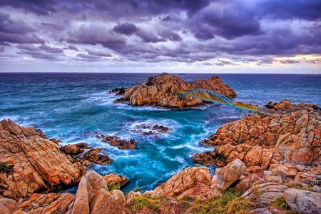 Rocks on Beach - picture, rocks on beach, cool