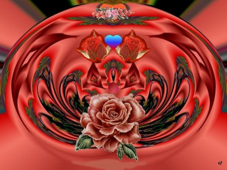 Rose - fractal, eye candy, abstract