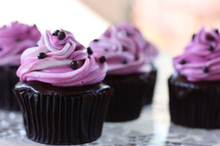 Bliss in a Cupcake - food, yummy, chocolate, cake, sweet, cupcakes, dark