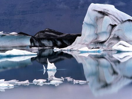 Jokulsarlon Glacier Lagoon  - ice, winter, lagoon, water, iceland