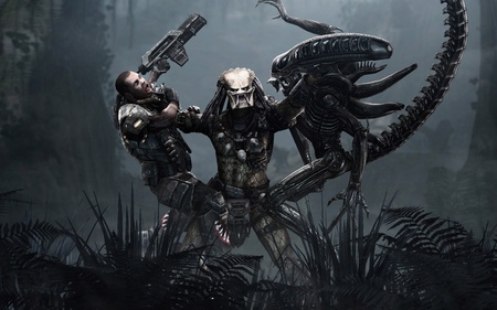 Alien Vs Predator Vs HUMANS..!!.. - human, battle, alien, predator, planet, war