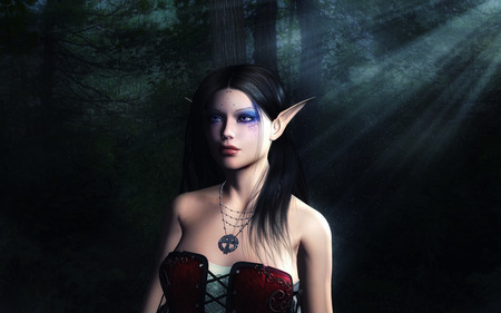 Elf - fantasy, 3d