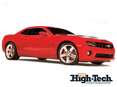 LS 7 - red, bowtie, camaro, gm