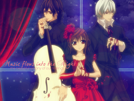 music flows - kaname, and yuki, zero