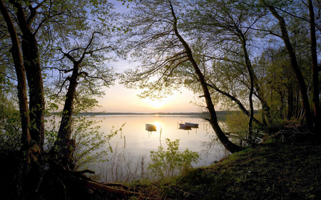 boats - lakes, nature, boats