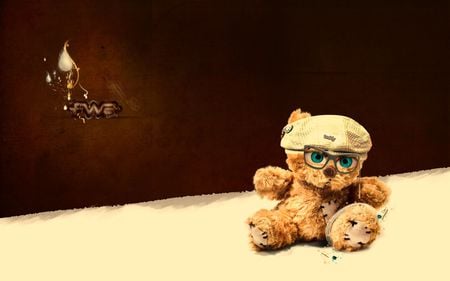 FLUFFY TEDDY - fluffy, bear, teddy, cute, little