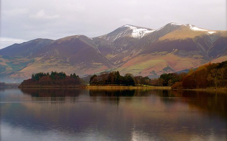 The Mountains of Derwent - winter, water, nature, lake, mountains, peaceful