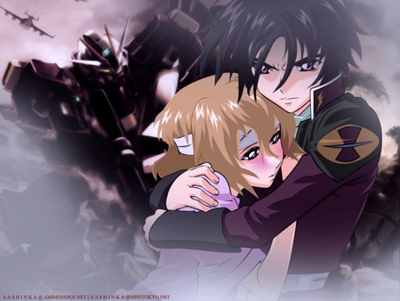 Shinn and Stellar - stellar, gundam seed, shinn