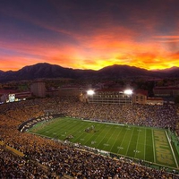 Football Stadium at Sunset, Colorado