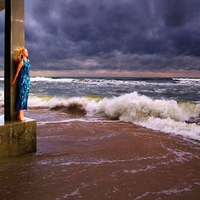 Lady on Beach