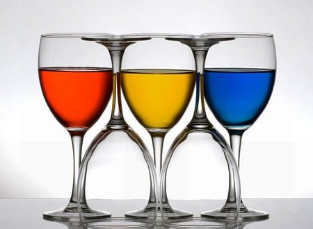 Colors in Glasses - cool, colors in glasses, picture