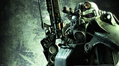 Fallout 3 - soldier, game, battle, warrior, fallout 3, weapon, video game, scary