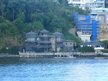 House on the Brisbane River  - house, hexagonal, timber