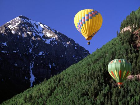 Ballooning Telluride Colorado - fresh, baloon, cool, nature, mountain, green