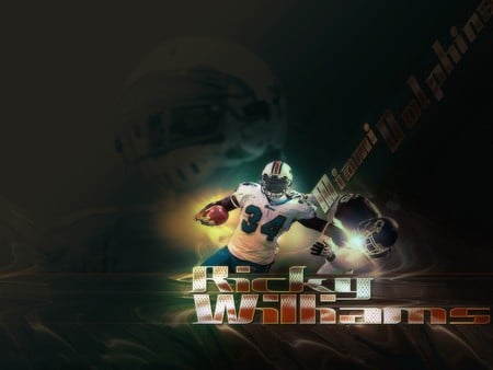 Ricky Williams - williams, ricky, dolphins, football, miami