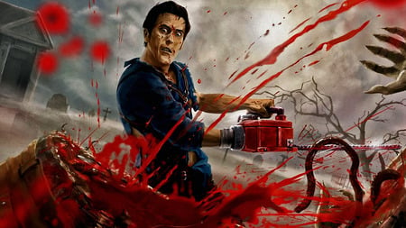 Evil Dead Ash monster slash - ash, evil dead, army of darkness