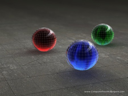 3d balls - wallpaper, abstract