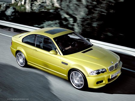 bmw m 3 yellow (2) - cars, bmw