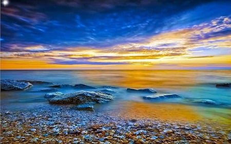 Make It Your Way - nature, sky, beach, colorful, ray, sea, texture