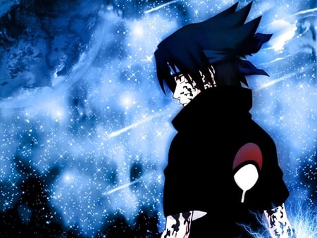 A Starry Sasuke - nine, anime, sasuke, sakura, tailed, fox, itachi, ninja, naruto, kakashi