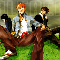 Ichigo,Kon,Renji,Rukia