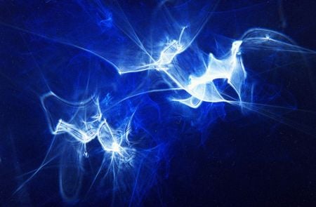 Out Of The Blue - smoke, abstract, blue