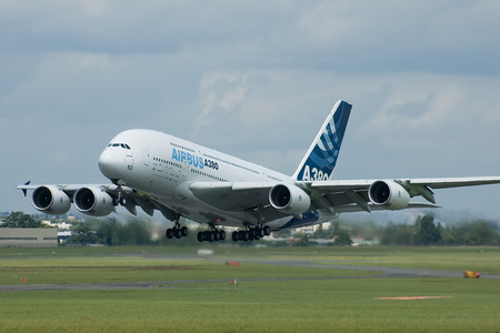 Airbus A 380 - aircraft, airbus a380, aeroplane, a380, airbus a 380, four-wide-bodied