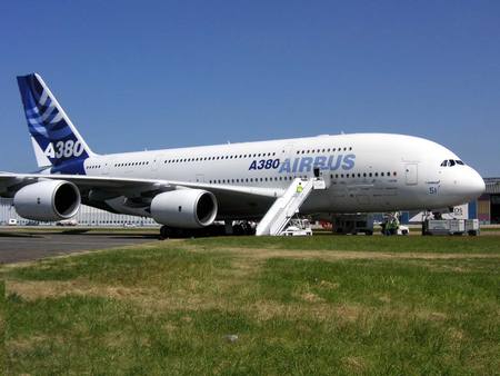 Airbus A 380 - aircraft, airbus a380, aeroplane, a380, airbus a 380, four-wide-bodied