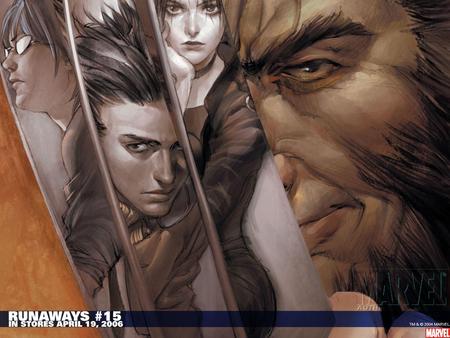 Runaways Meet Wolverine - comics, wolverine, marvel comics, runaways, marvel