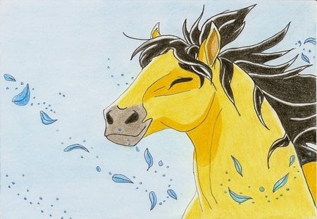 Spirit, The Stallion - by Gessy The Hedgehog - horse, cavalo, spirit