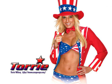 Torie Wilson Wants You - white, blue, red