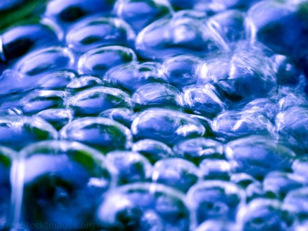 blubbs - bubbles, 3d and cg, abstract, blue