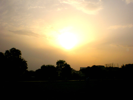 Sunset in Lahore - nature, sky