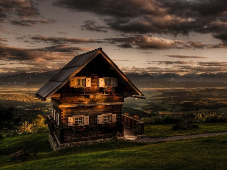 waiting for the night - architecture, houses