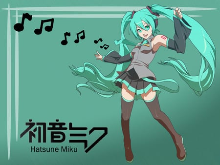 Hatsune Miku - vocaloids, anime, hatsune miku