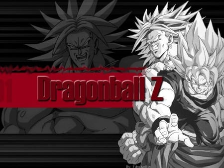 Broly and Goku - goku, broly