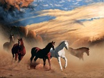 painting horses