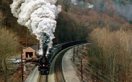 steam locomotives trains - abstract, photography