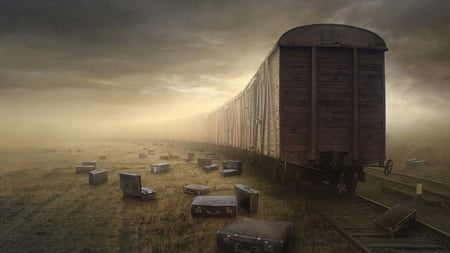 train to nowhere - abstract, 3d and cg