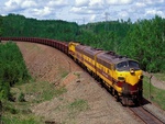 yellow train locomotive