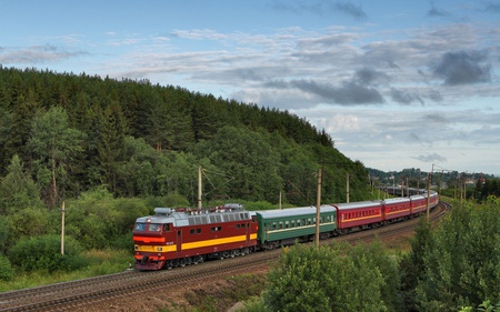 trans siberian railway - photography, abstract