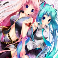 Hatsune Miku and Megurine Luka