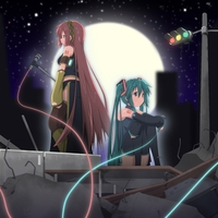 Hatsune Miku and Megurine Luka