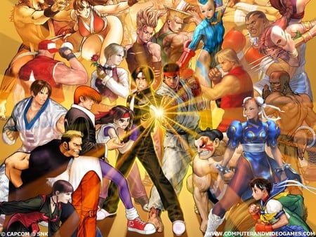 capcom vs snk - capcom, fighters, crews, snk