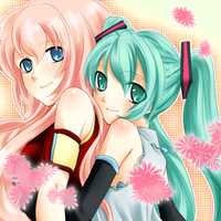 Hatsune Miku and Megurine Luka