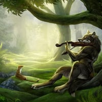 Wolf Making Music