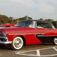 1956 plymouth savoy red and black