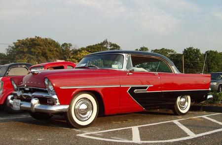 1956 plymouth savoy red and black